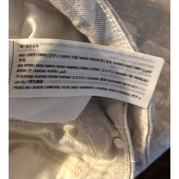 Hollister Women’s 000 / 23 Jeans Low Rise Baggy White Camo Denim Wide Leg Y2k - Picture 8 of 16